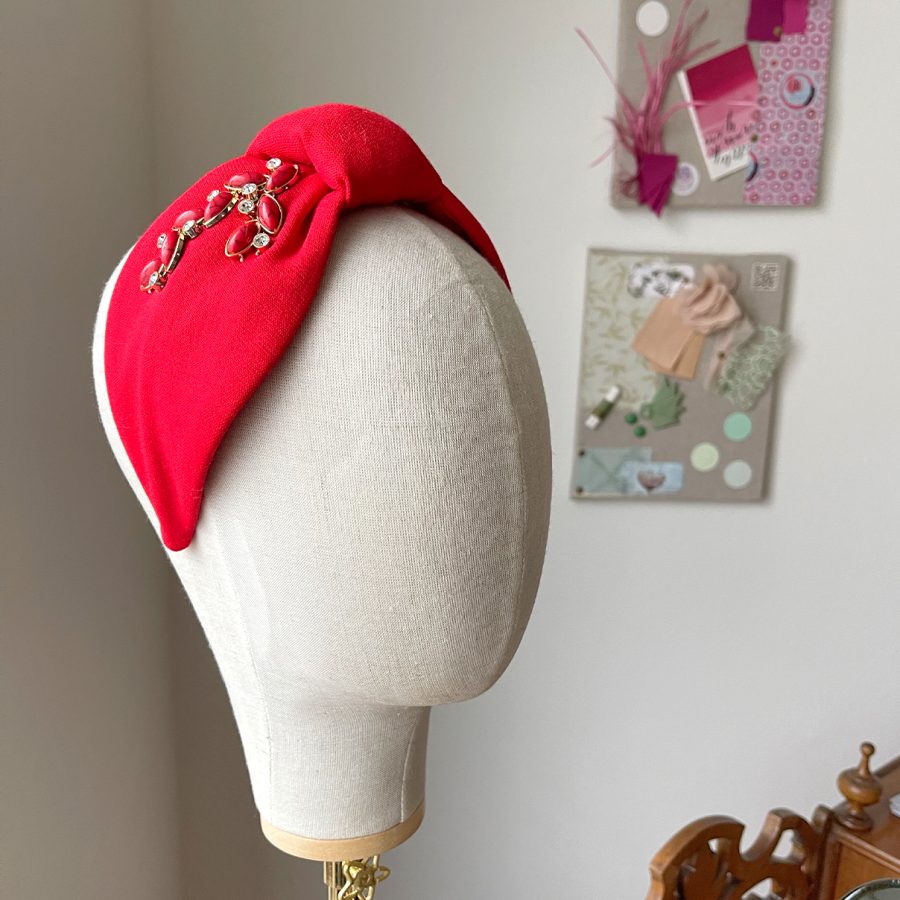Party Vibes - headband  |  red passion